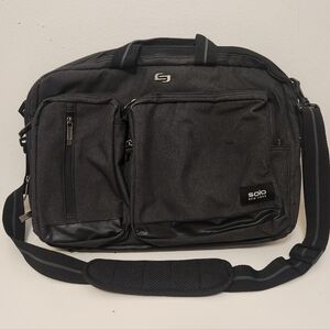 SOLO NY Backpack Laptop Tech Satchel Hybrid Convertible Bag Travel Commute EUC!